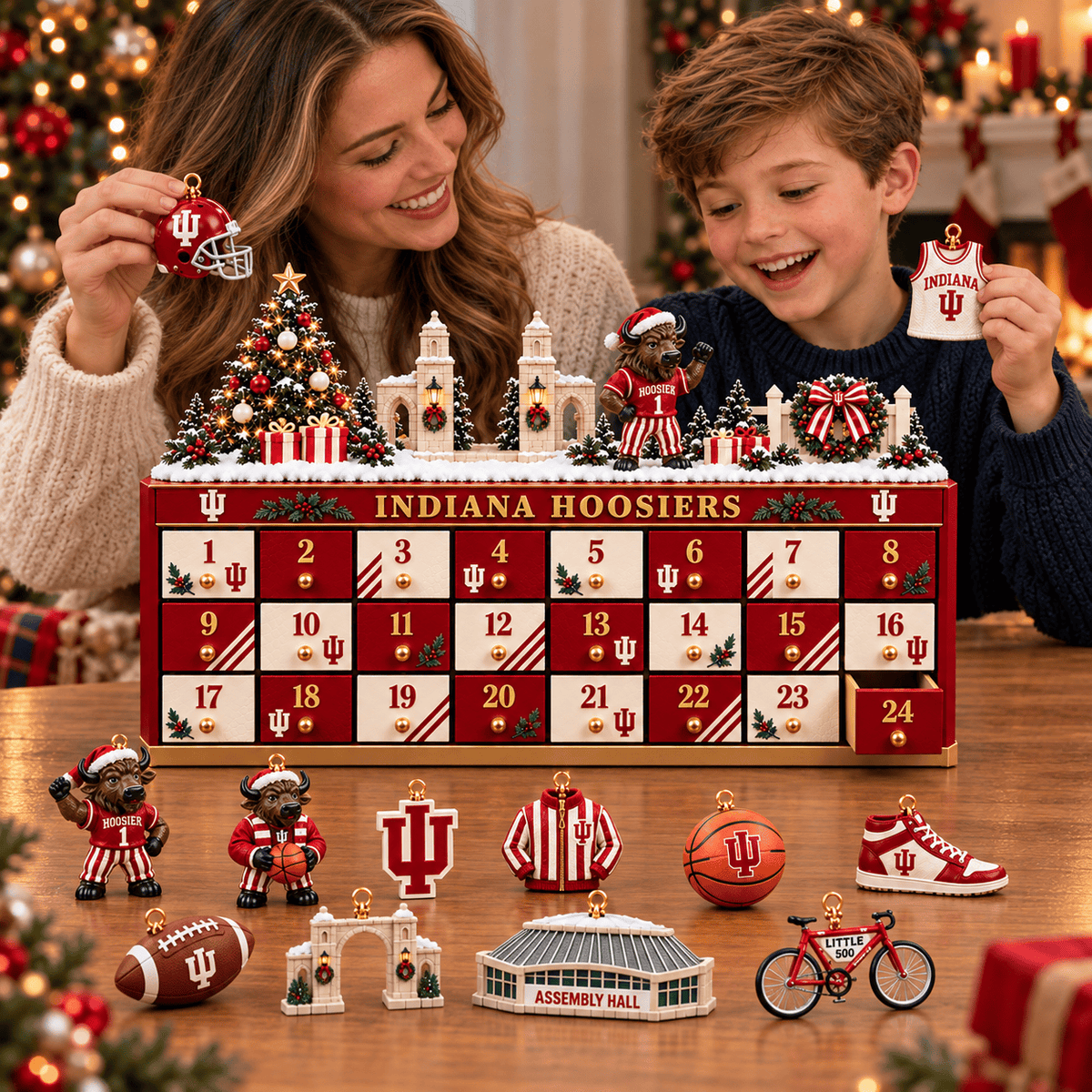 Premium IDH Christmas Wooden Advent Calendar TTMH