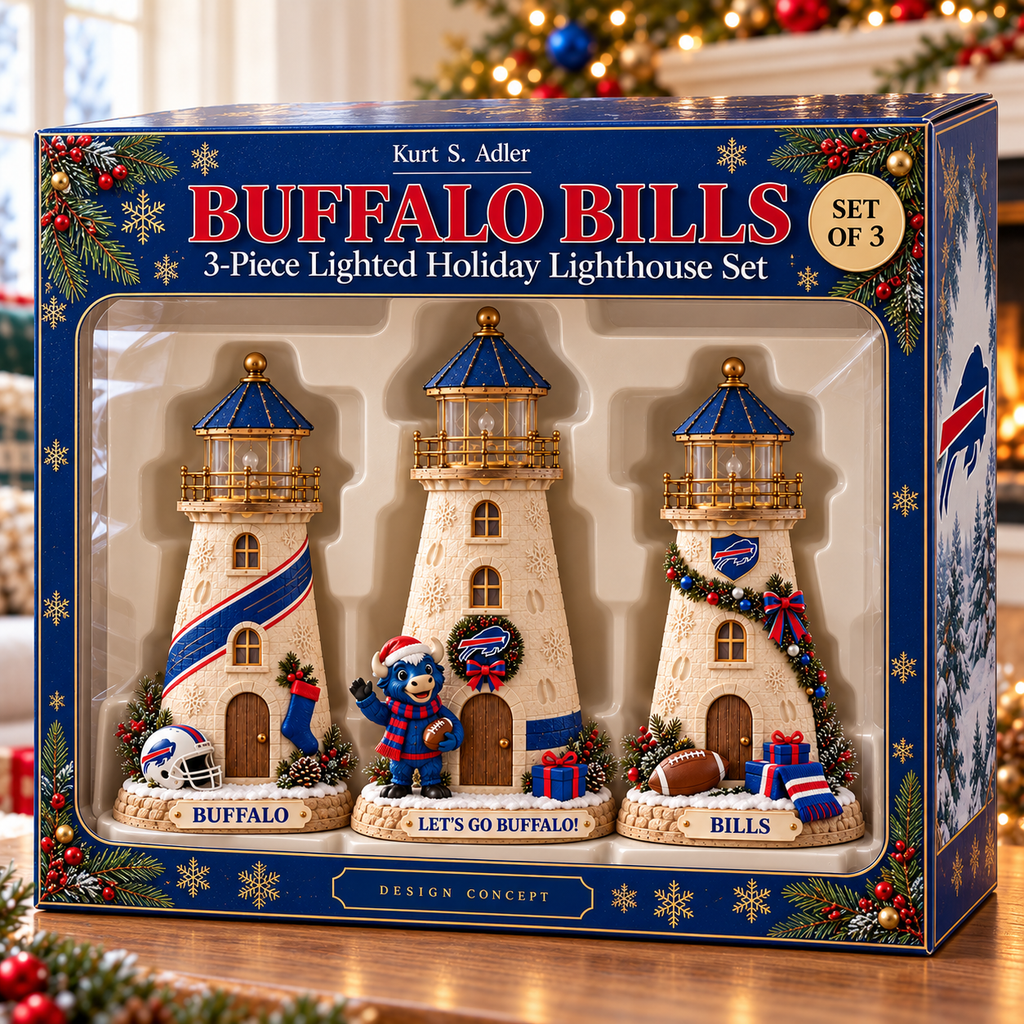 BFBL Premium Holiday Lighthouse Trio TMH
