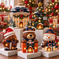 CCB CHRISTMAS CERAMIC CANDLE HOLDER HQH