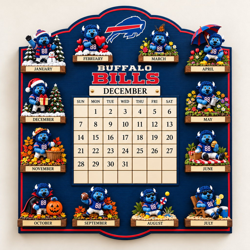 BFBL Premium Perpetual Wall Calendar NPL