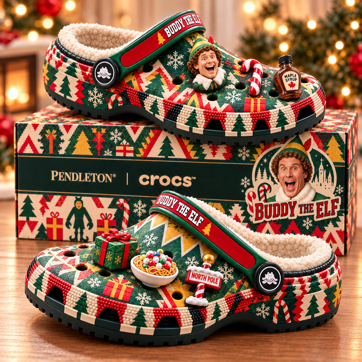 ELF Premium Fleece-Lined Crocs Clogs NTTB
