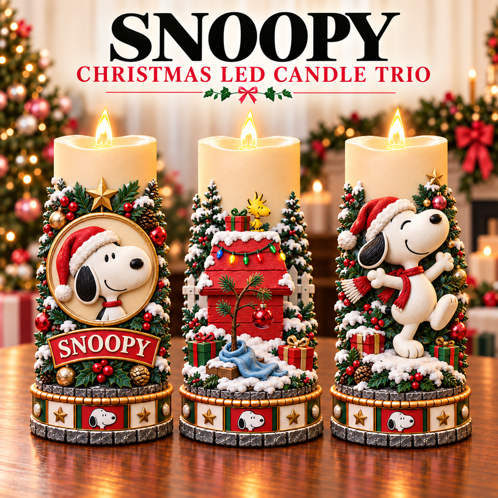 Premium SPNY Sculptural LED Candle Trio NTVA