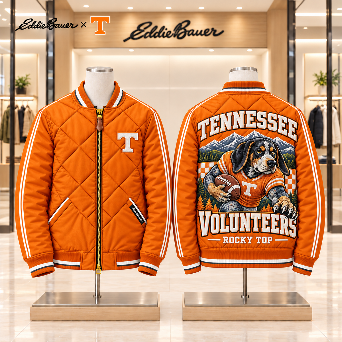 TVF Premium Classic Quilted Bomber Jacket TMH