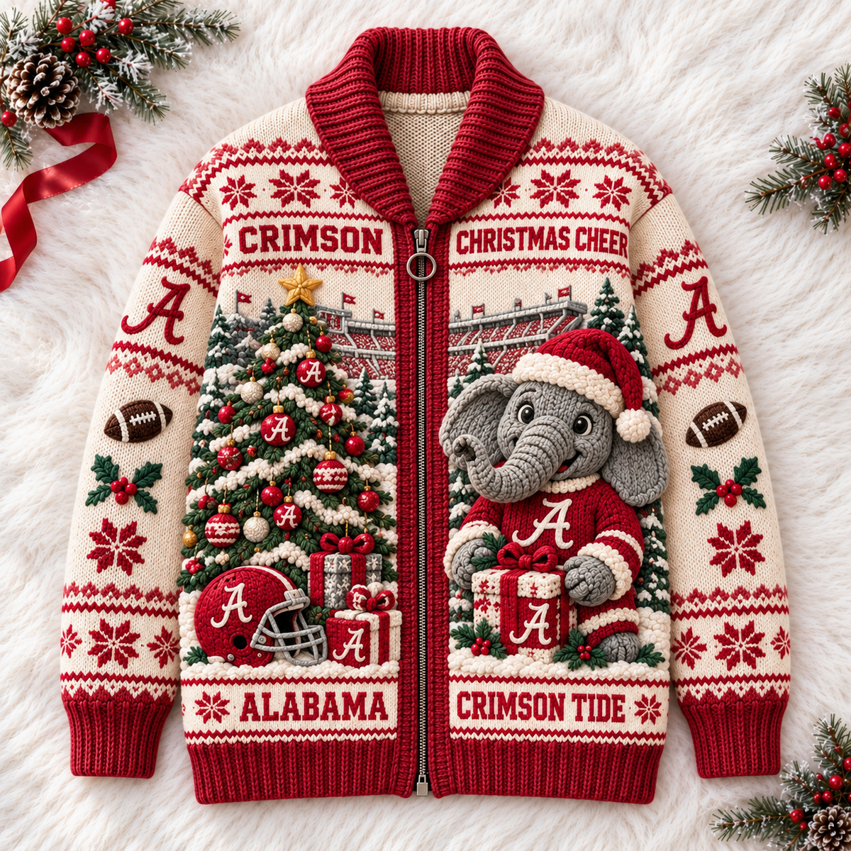 ACT WOOL ZIP CARDIGAN NPL