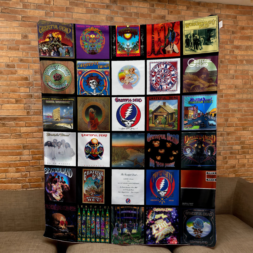 GRFD Albums Collage Sherpa Blanket DNBN