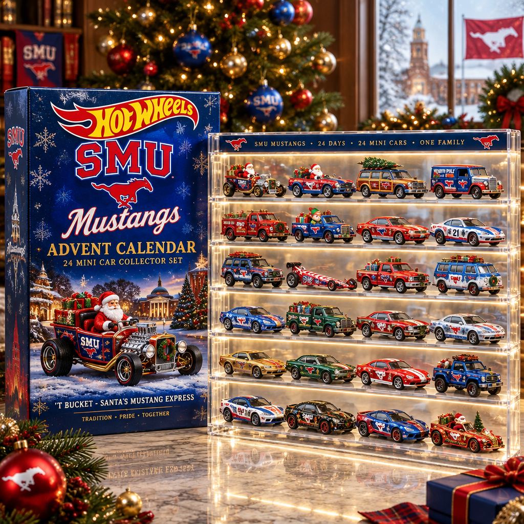 SMU Mustangs Premium Mini Car Advent Calendar