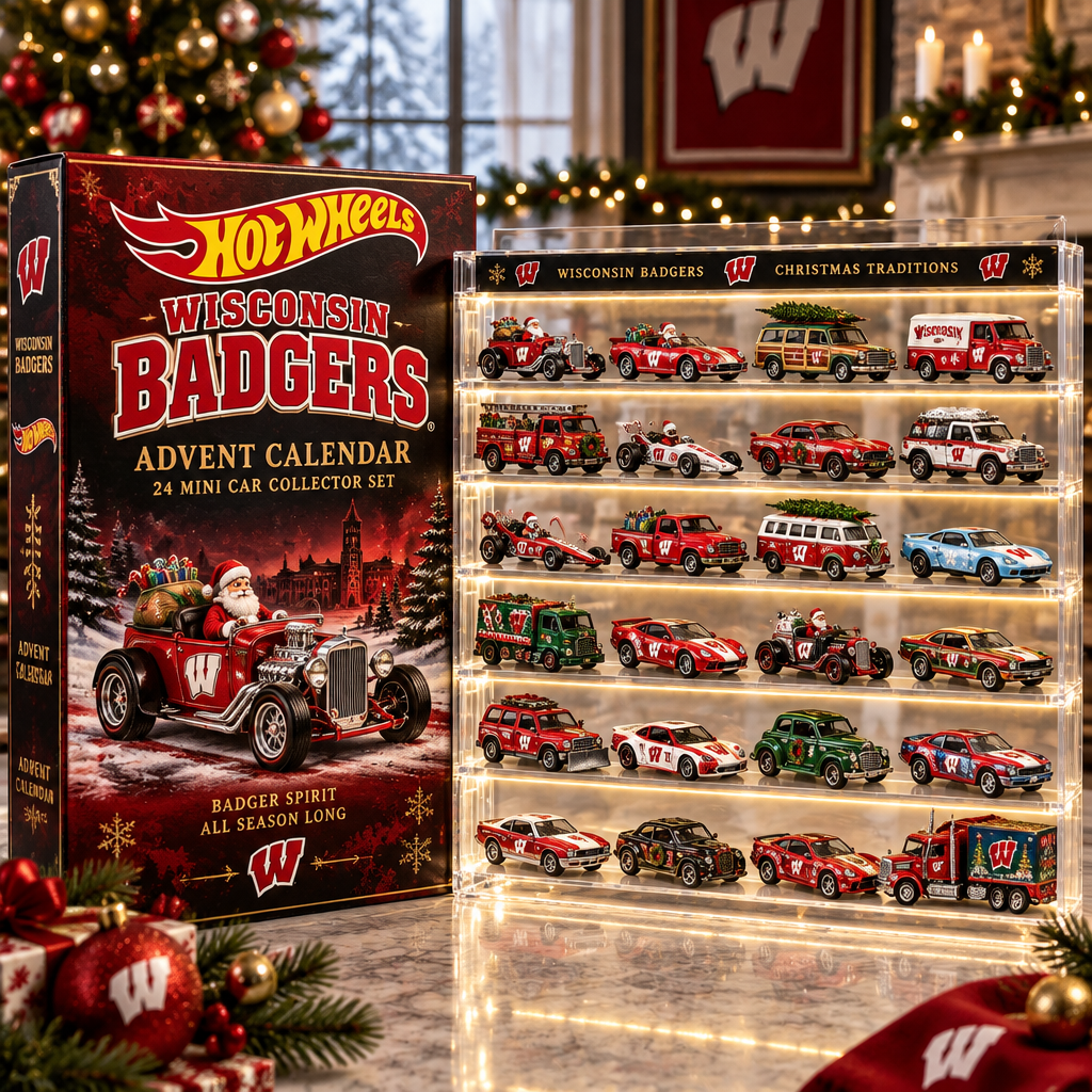 Wisconsin Badgers Premium Mini Car Advent Calendar