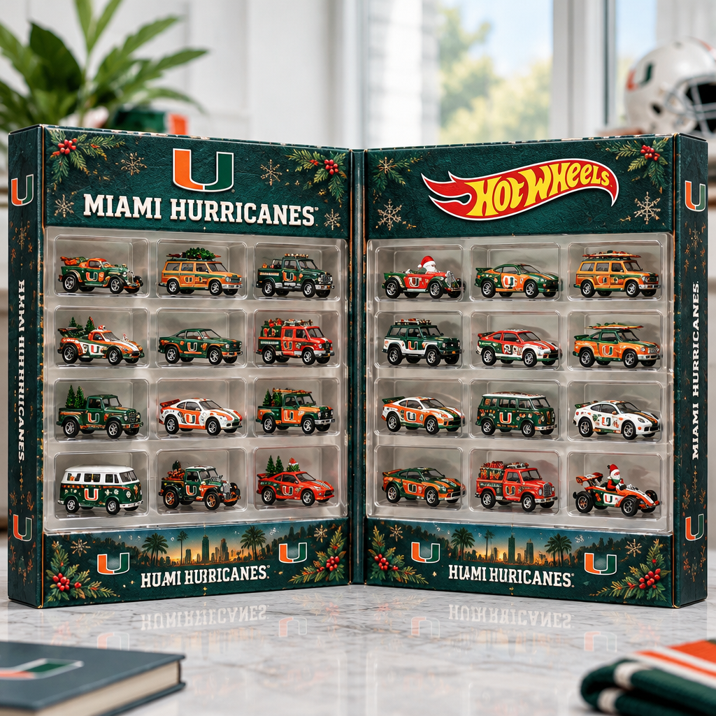 Miami Hurricanes Premium Mini Car Advent Calendar