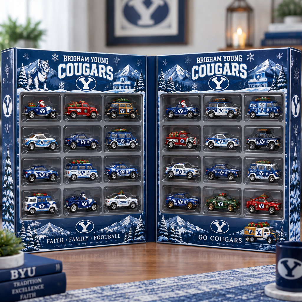 Brigham Young Cougars Premium Mini Car Advent Calendar