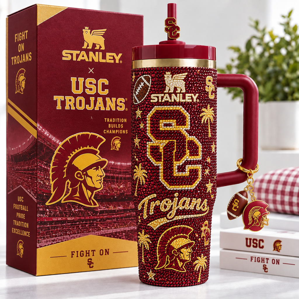 USC Trojans 40oz Tumbler With Handle TTNL