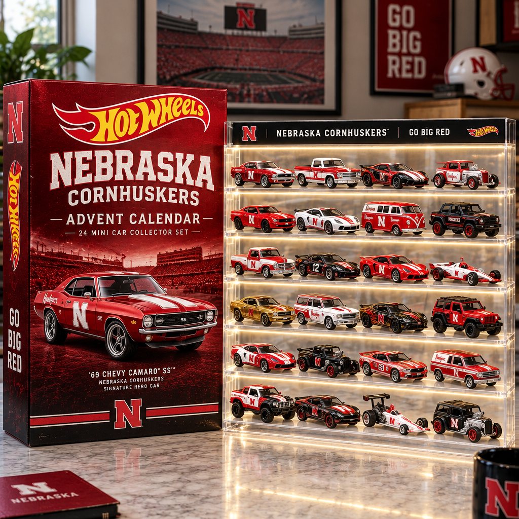 Nebraska Cornhuskers Premium Mini Car Advent Calendar