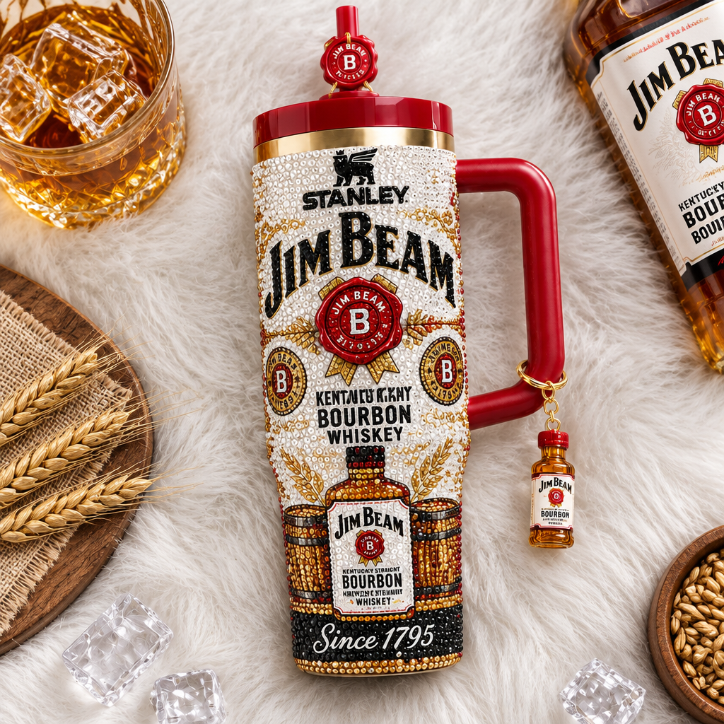 Jim Beam 40oz Tumbler With Handle TTNL